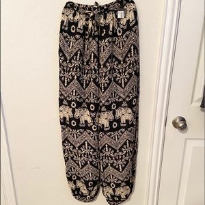 Women/Girls Linen print Summer pants by Limelight